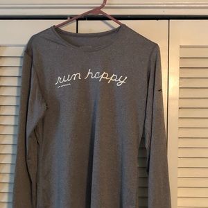 Brooks running shirt. “Run Happy” size M